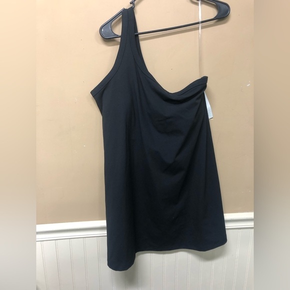 All In Motion Black Assymetrical One Shoulder Dress Size XXL NWT - Picture 1 of 6